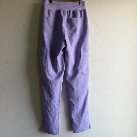 Figs Light Purple Drawstring Pants - Picture 2 of 9